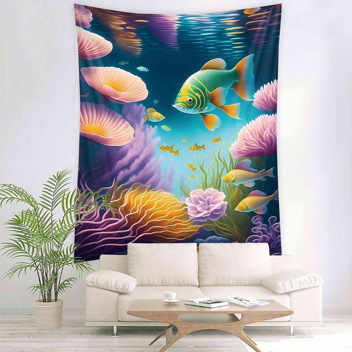 Ocean Fish Wall Tapestry Art Decor