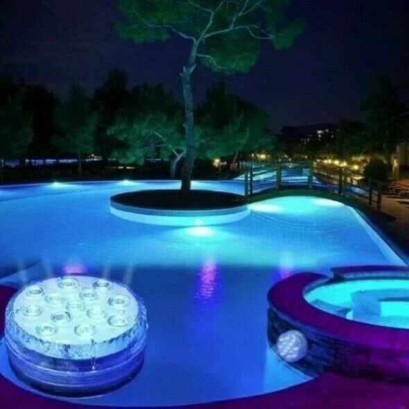 60% OFFSubmersible LED Pool Lights (RF Remote Control )