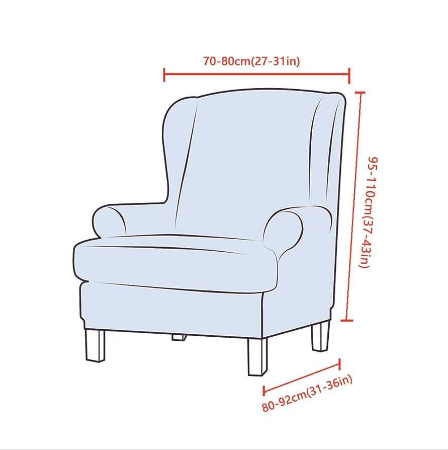 Stretch Wingback Chair Cover