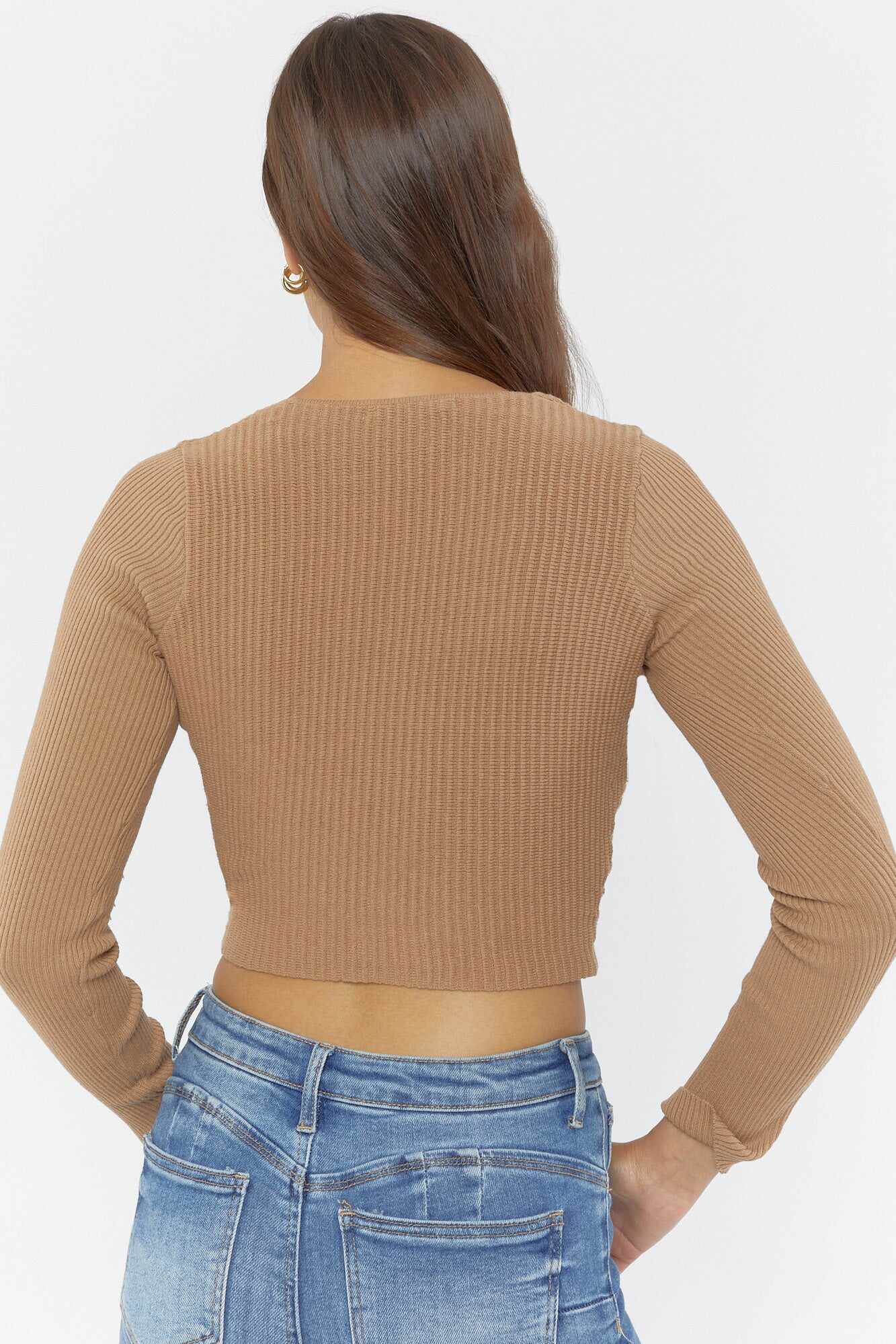 Women Apparel | Ribbed Cropped Sweater Black Forever21 - AH44199