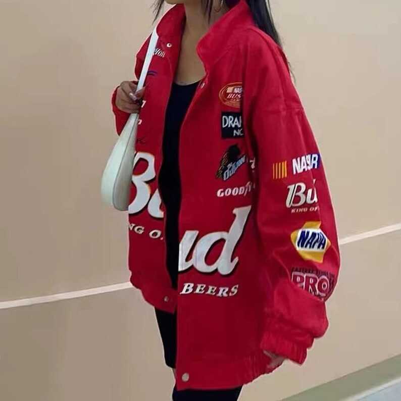 NASCAR Racer Racing Budweiser Jacket