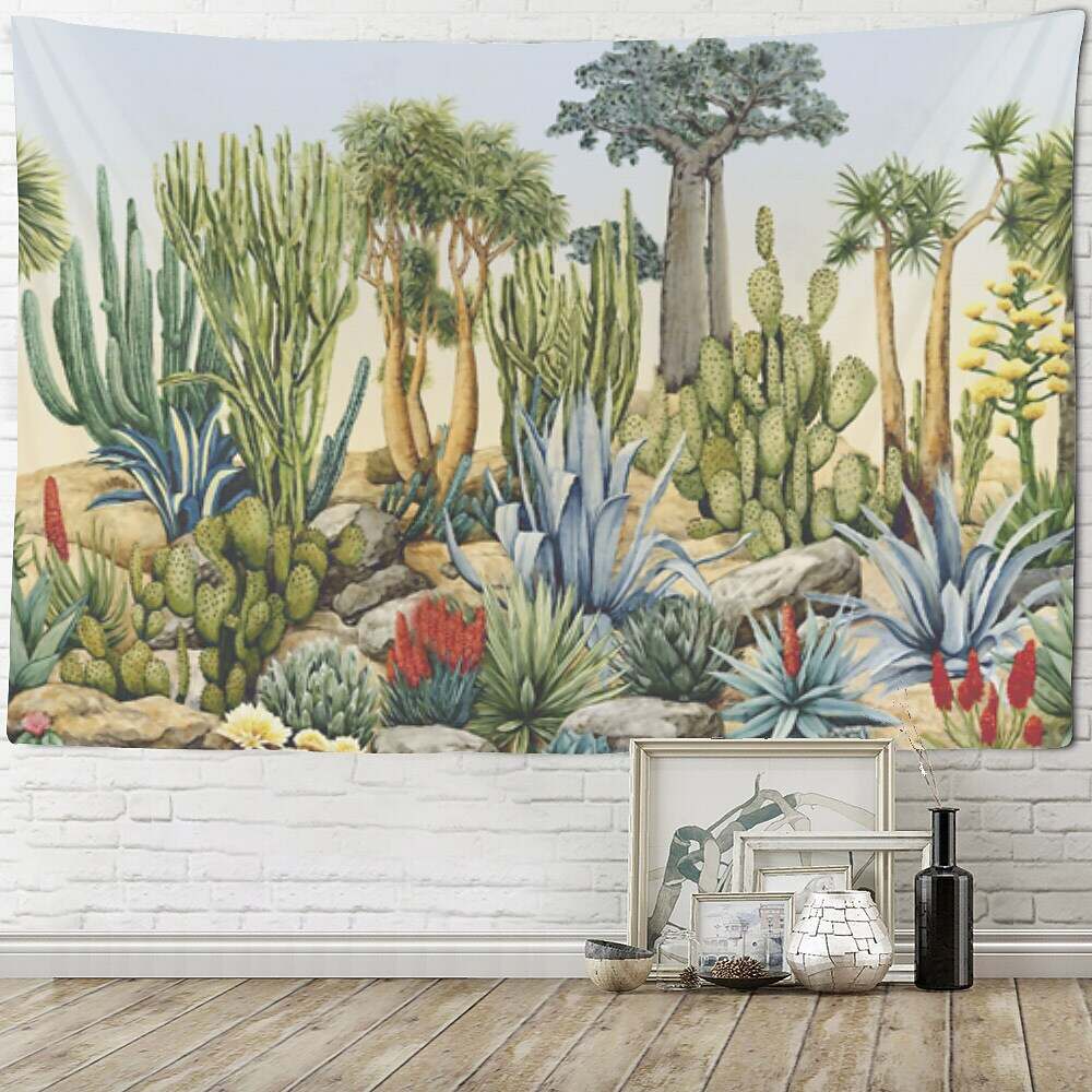 Tropical Forest Flowers Plants Landscape Tapestry