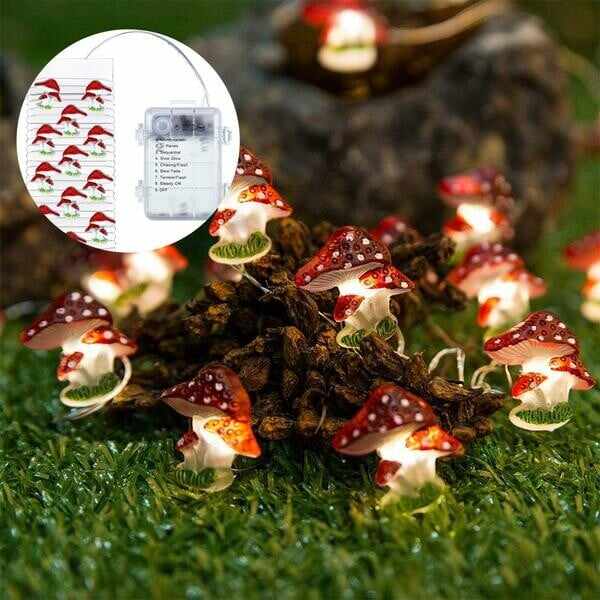 Mushroom LED String Lights