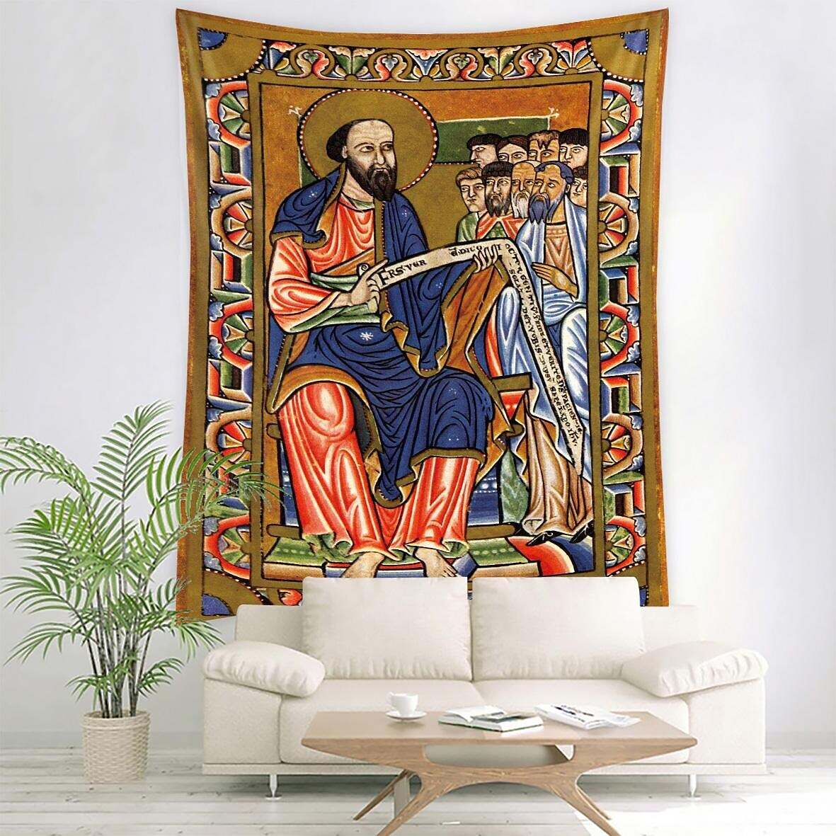 Medieval Painting Wall Tapestry Art Decor