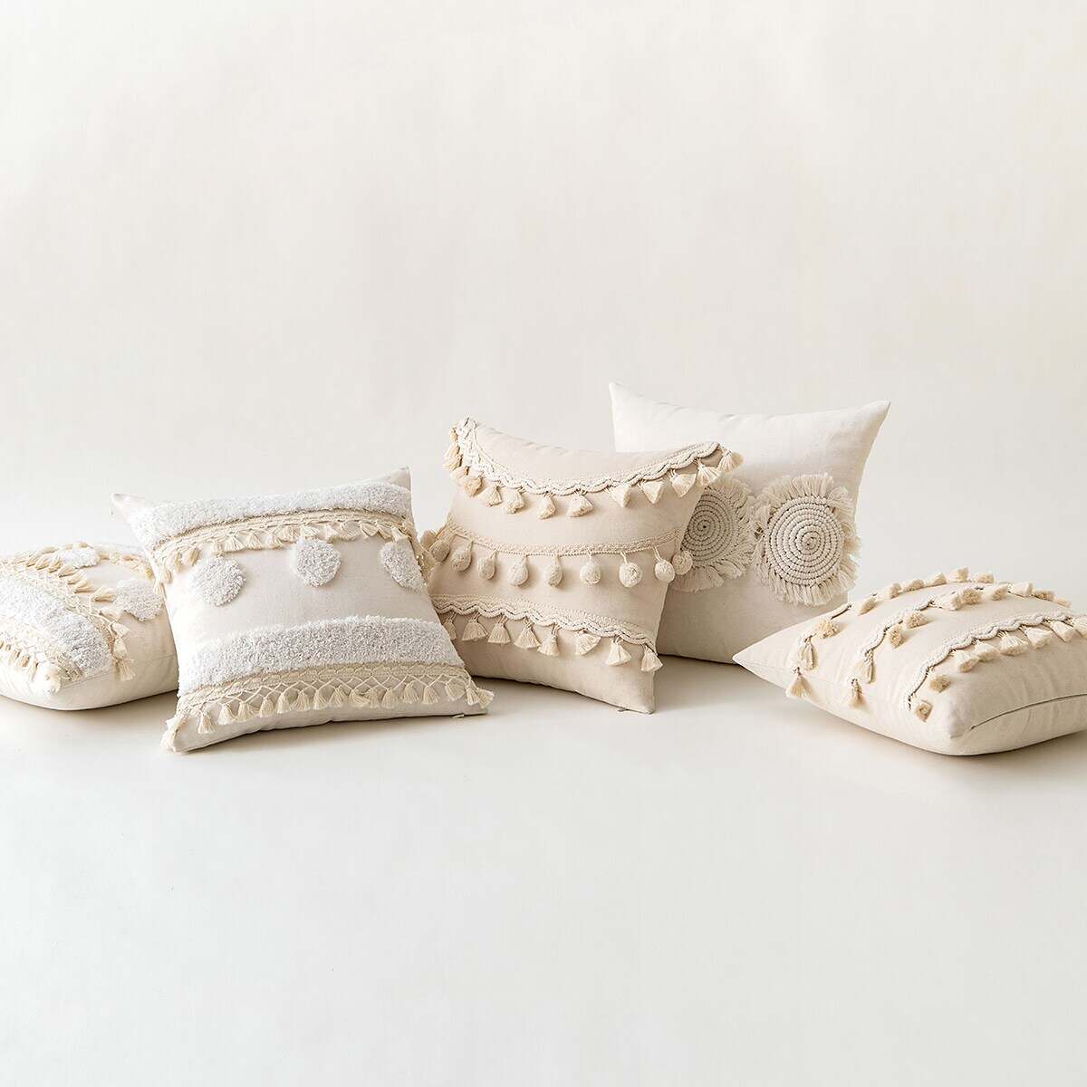 1 pcs Lace Tufted Pillow Cover