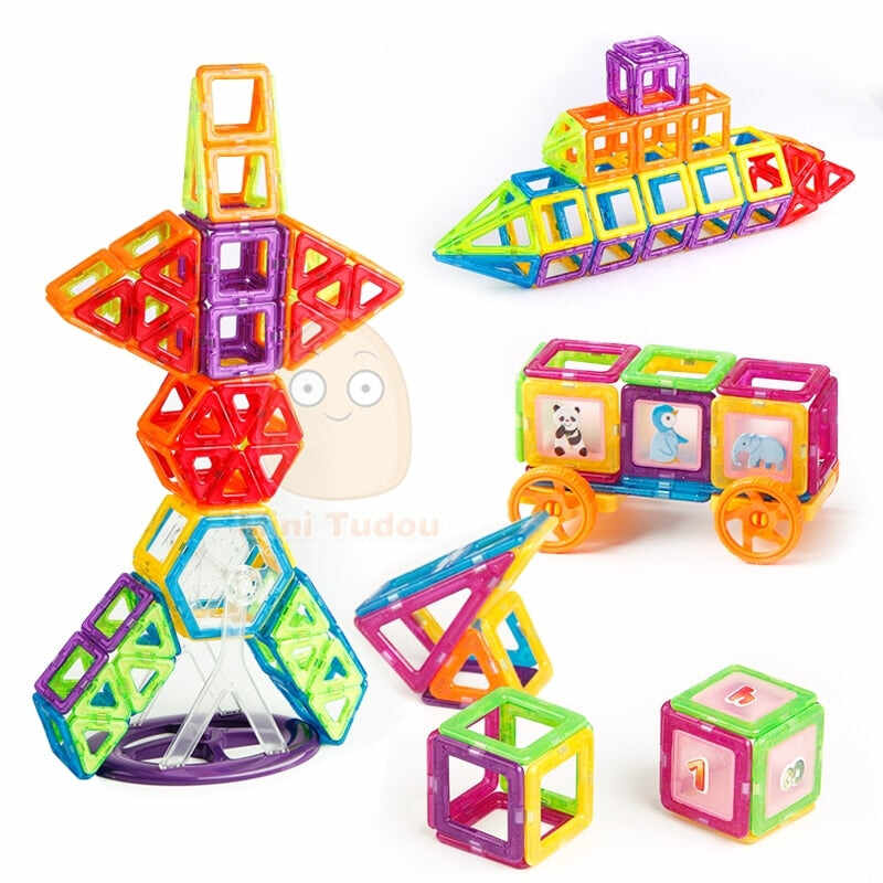 Mini 200PCS - Magnetic Designer Constructor Toy