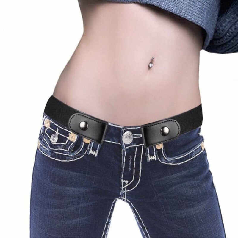 Free Buckle Women Stretchy Belt