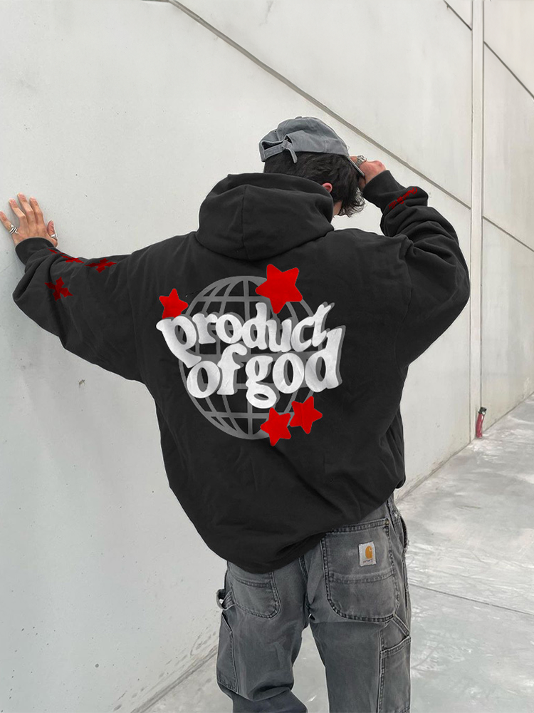 Product Of God Print Hoodie