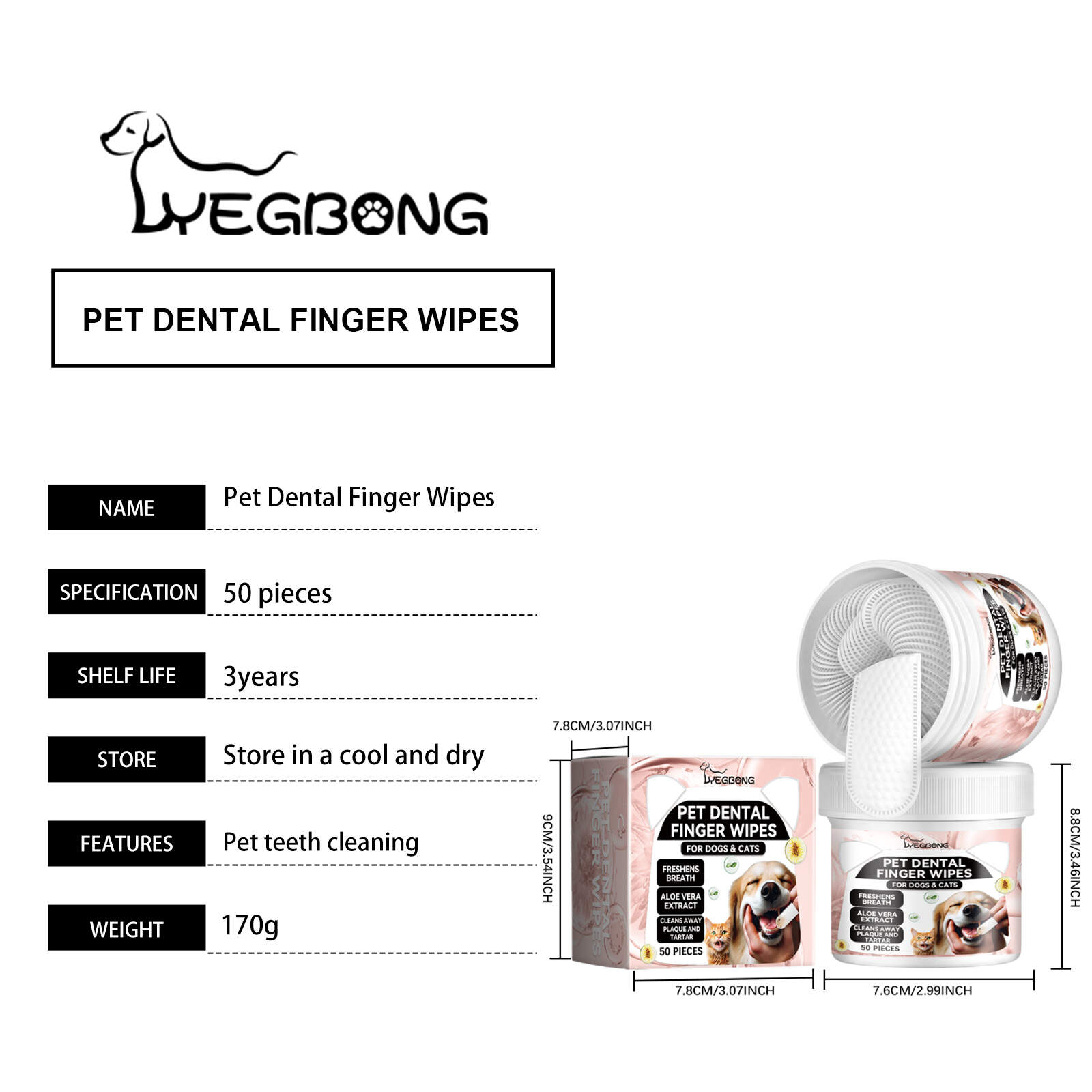 Pet dental finger cots