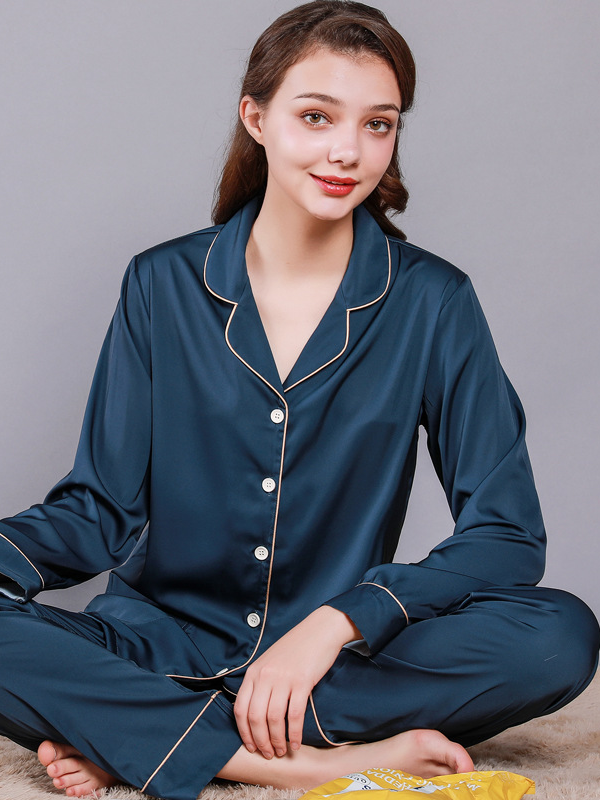 Regular Sleeve Others Simple Regular Fit Plain Matching Couple Pajama Set