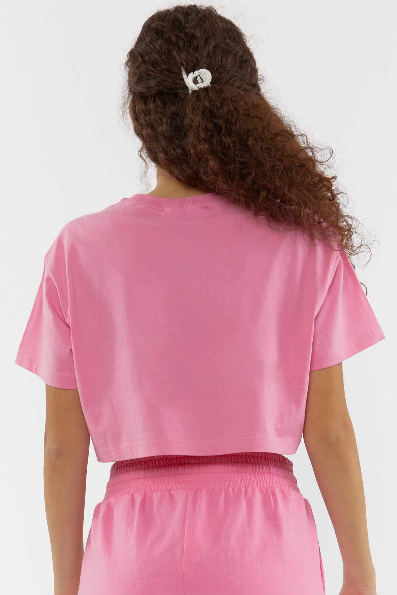 Women Apparel | Graphic Cropped Tee Light Pink Forever21 - BX22811