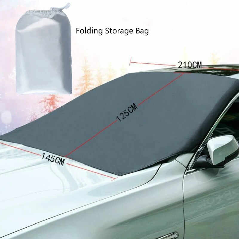 MAGNETIC COVER CAR WINDSHIELD PROTECTOR - BLACK