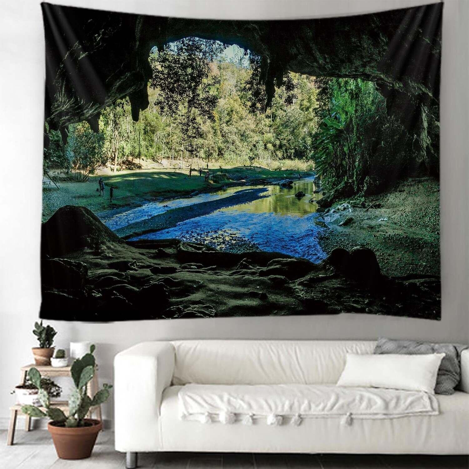 Natural Large Wall Tapestry Cave Art Decor Photograph Backdrop