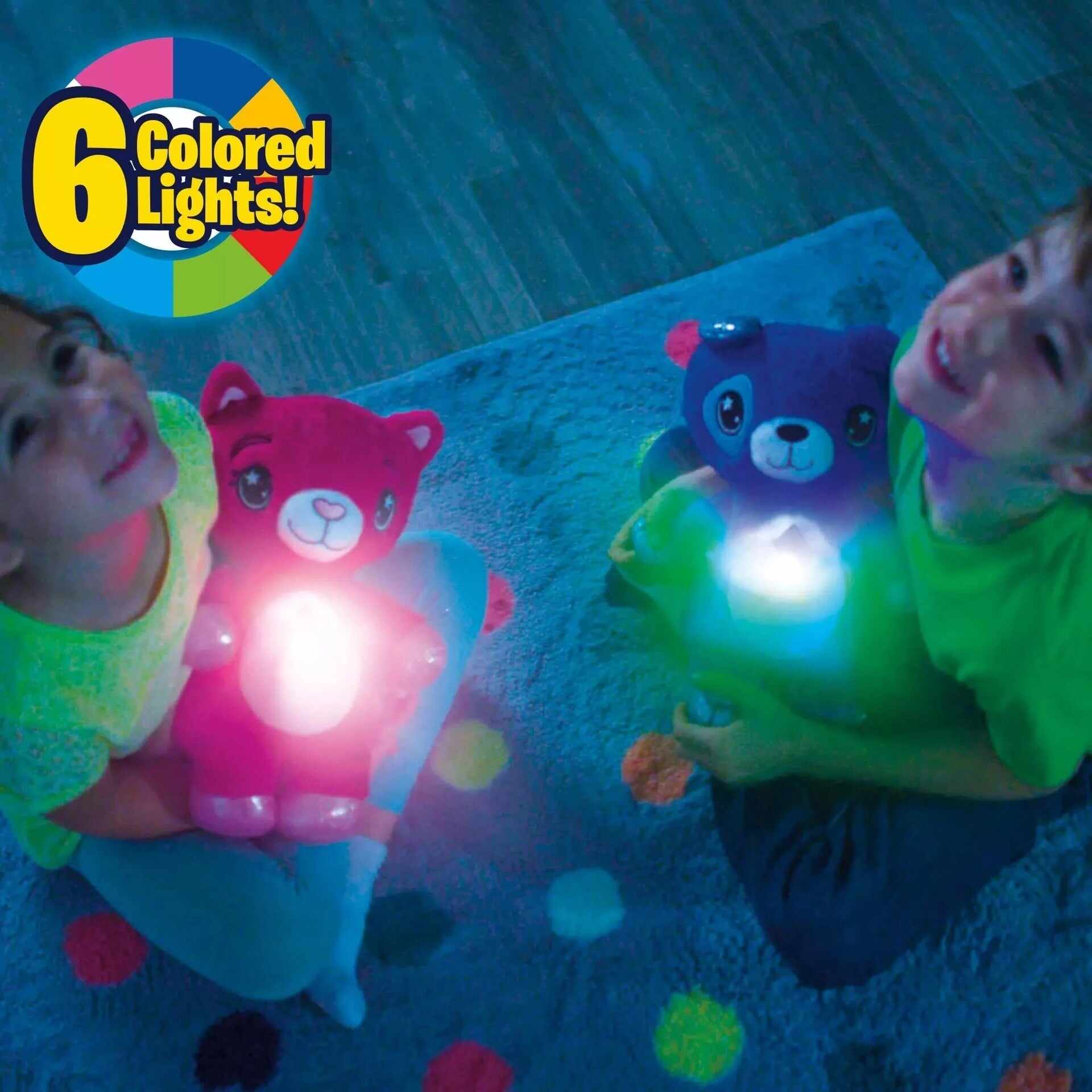 stuffed animal with light projector