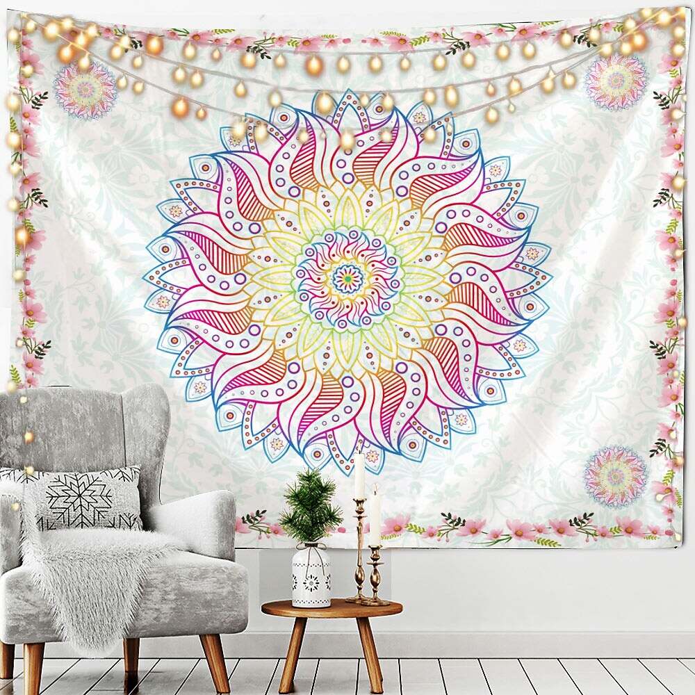 Datura Bohemian Tapestry Wall Hanging