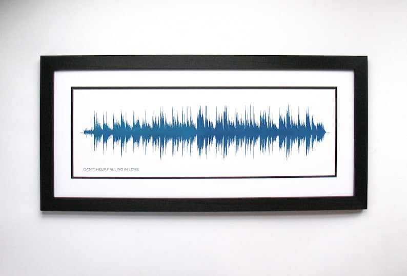 Custom Song Art - Soundwave Art Print, Canvas, or Framed Print - Request a Song and Artist; Sound wave Art, Birthday Gift Idea for Him