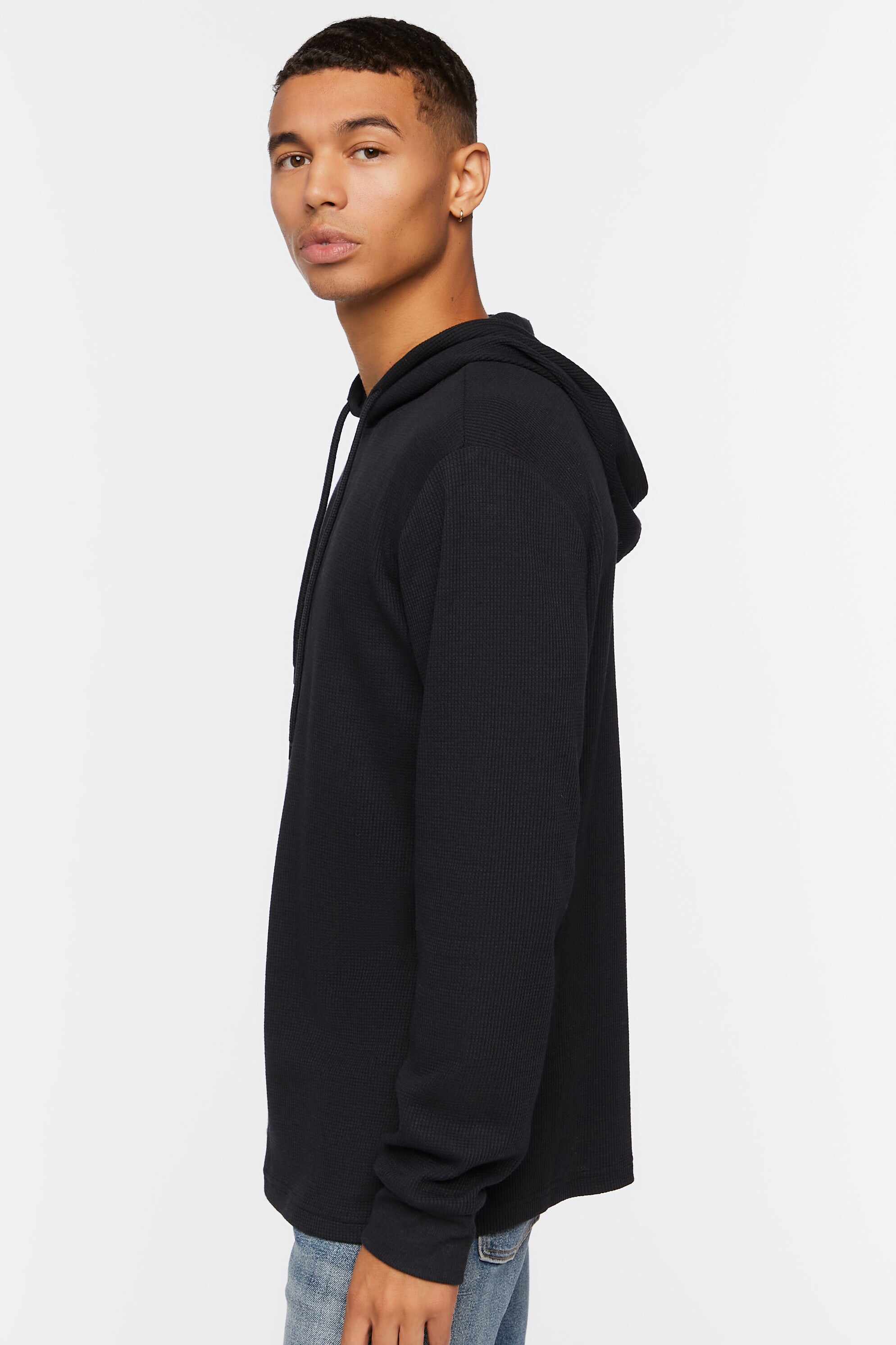 Men Apparel | Basic Drawstring Hoodie Cream Forever21 - BB07219