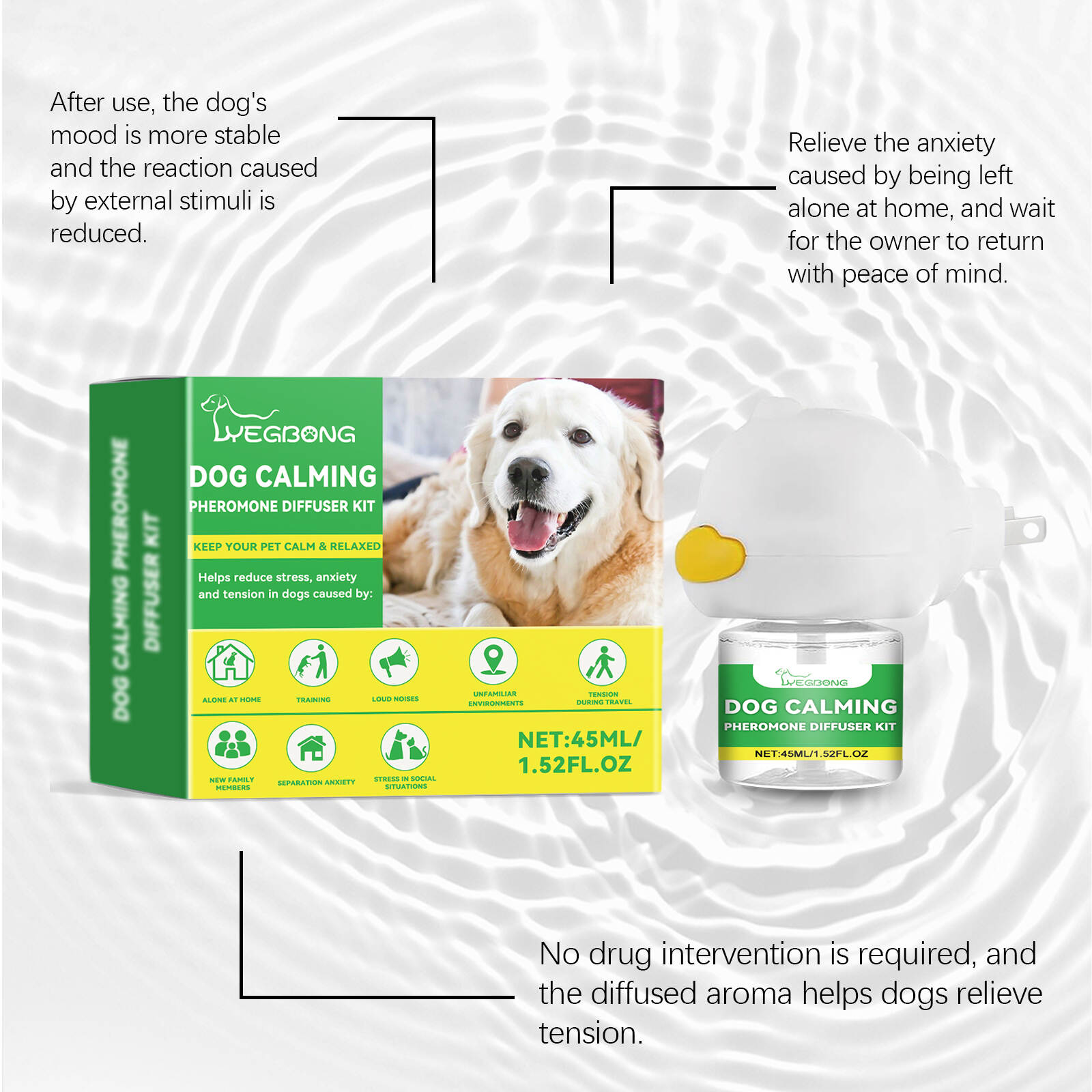 Dog Calming Pheromone Diffuser Kit