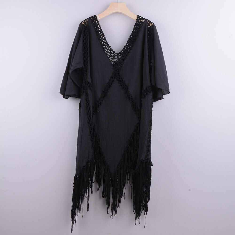 Deep V Hollow Dress