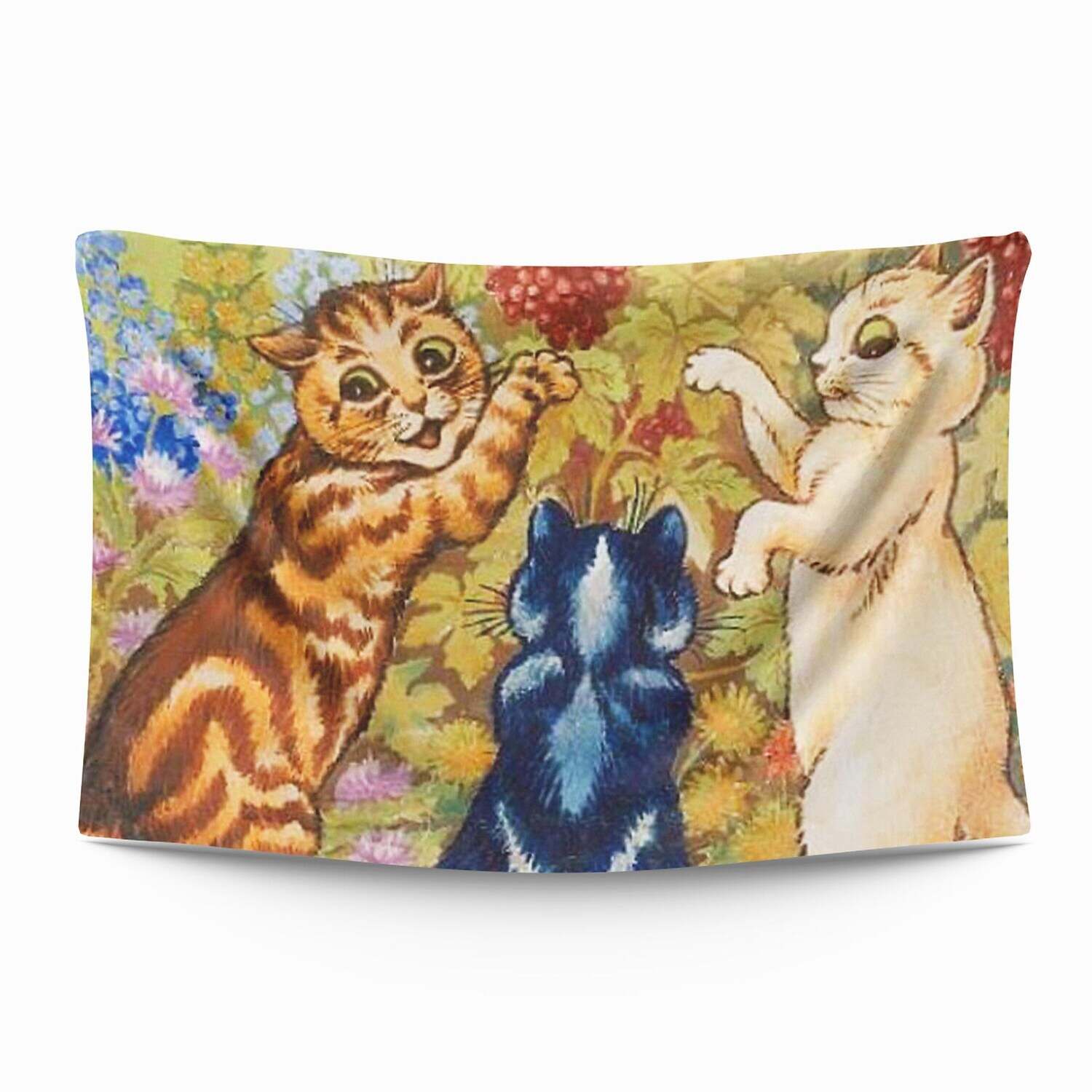 Funny Animal Large Wall Tapestry Cat Art Decor