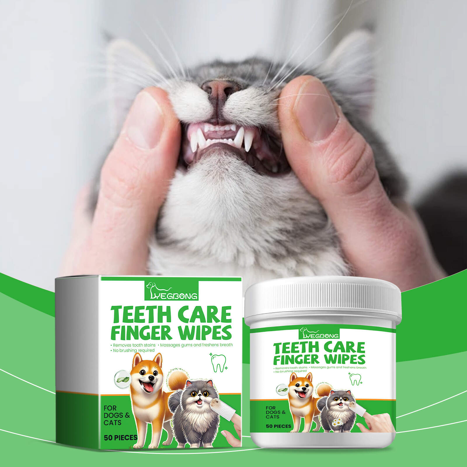 Teeth Care Finger Wipes