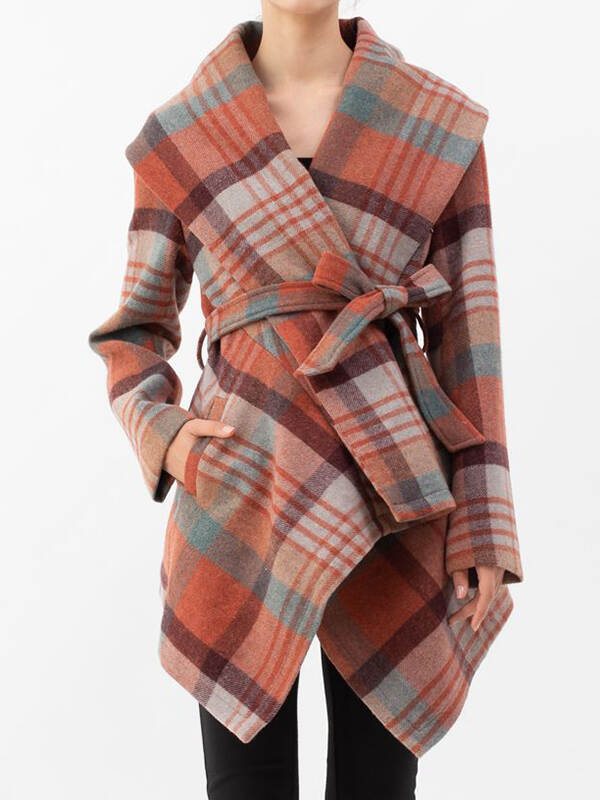 Coral Check Pattern RABATO Jacket