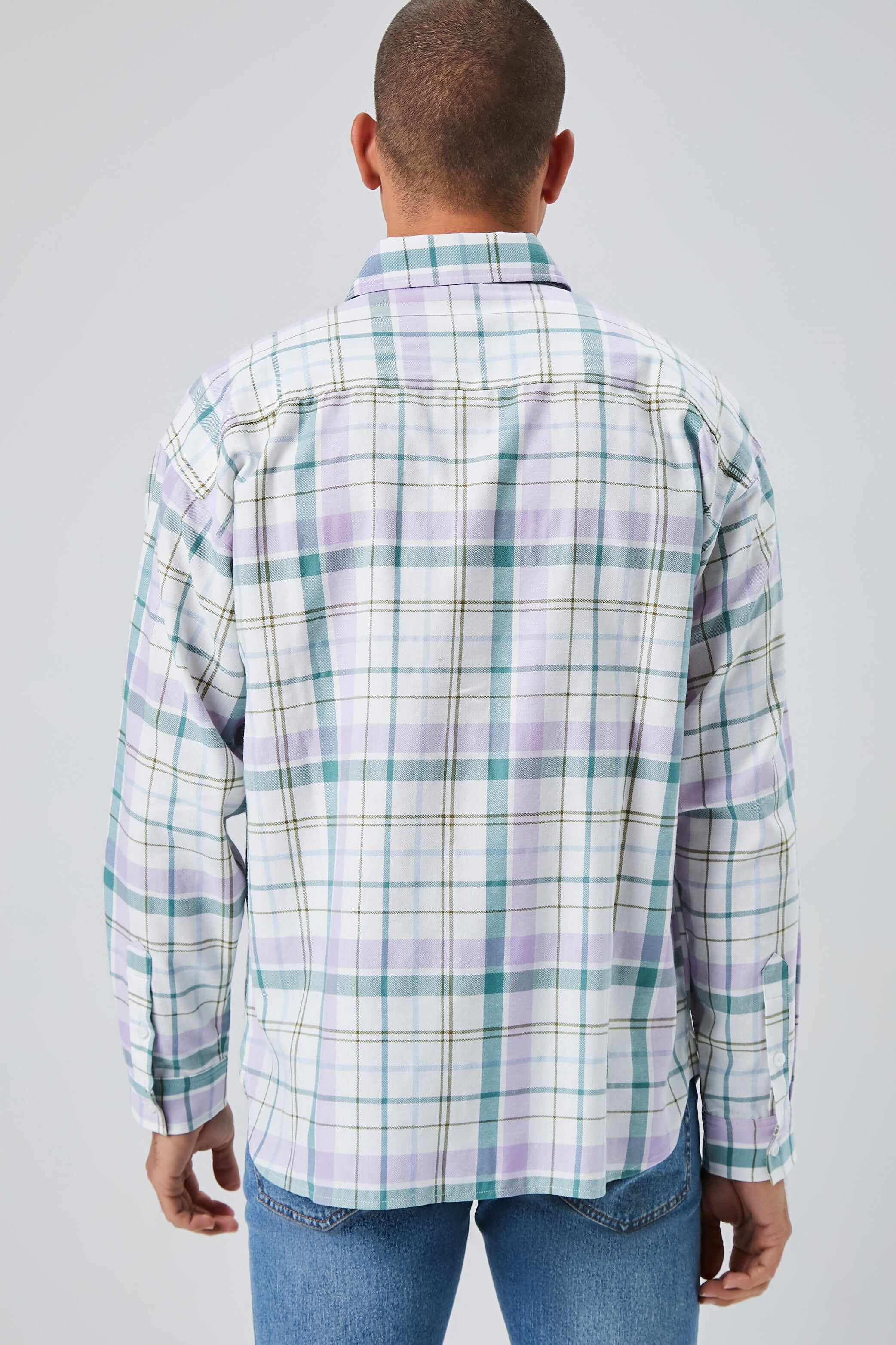 Men Apparel | Plaid Linen-Blend Shirt Taupe Forever21 - NP82776