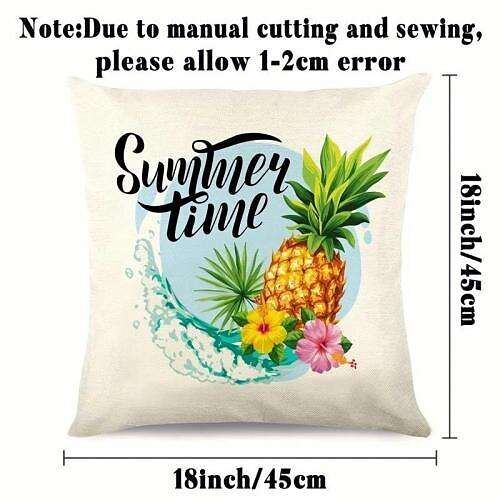 Summer Sunshine Floral Double Side Pillow Cover 4PC Soft