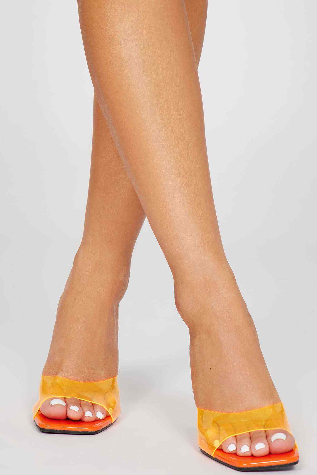 An Iconic Look Mules   Orange