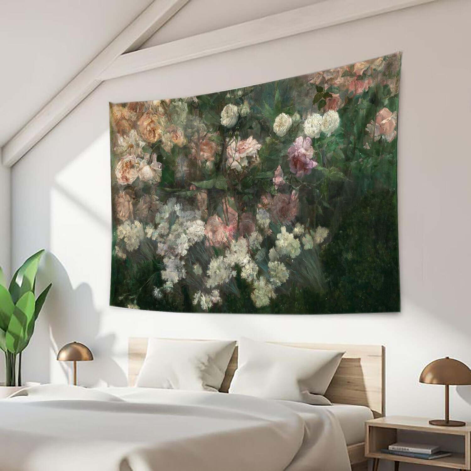 Oil Painting Floral Wall Tapestry Art Decor