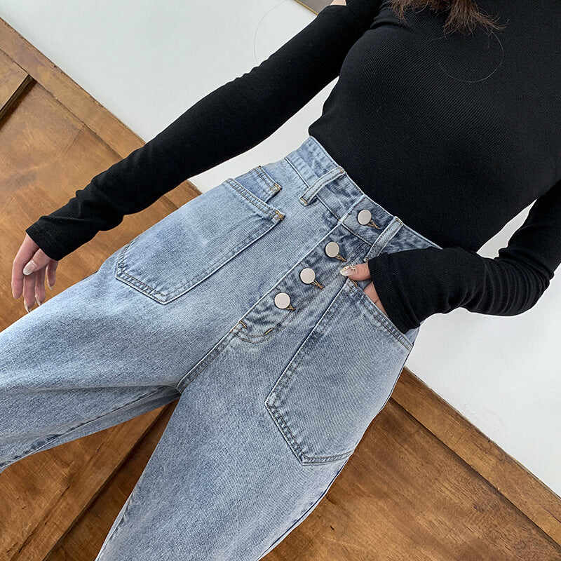 Straight-leg Loose-fitting Jeans