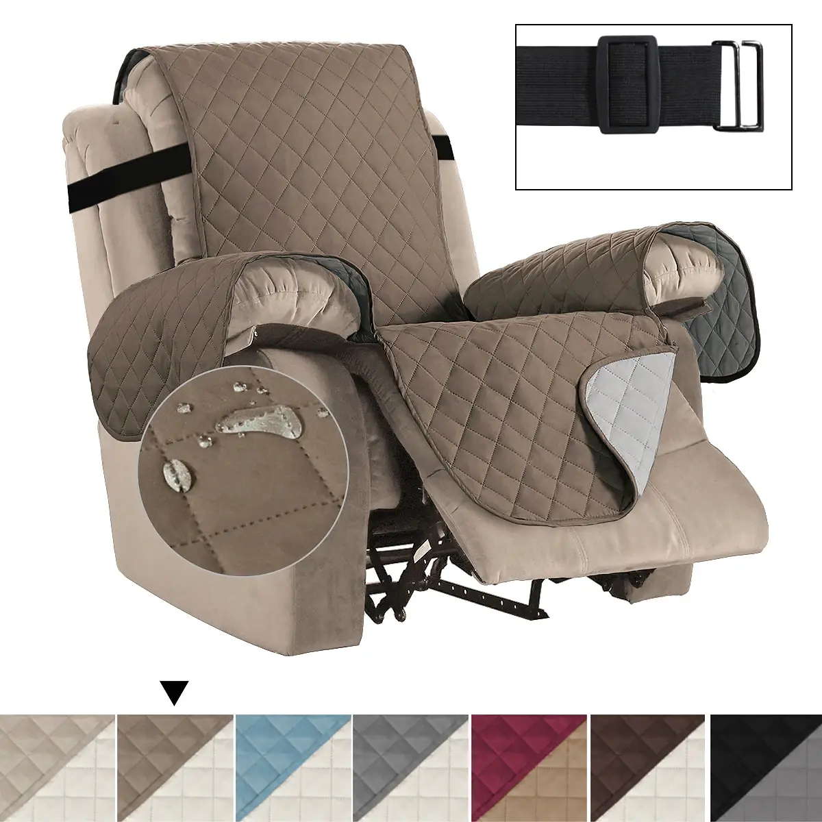 Waterproof Reversible Recliner Chair Cover