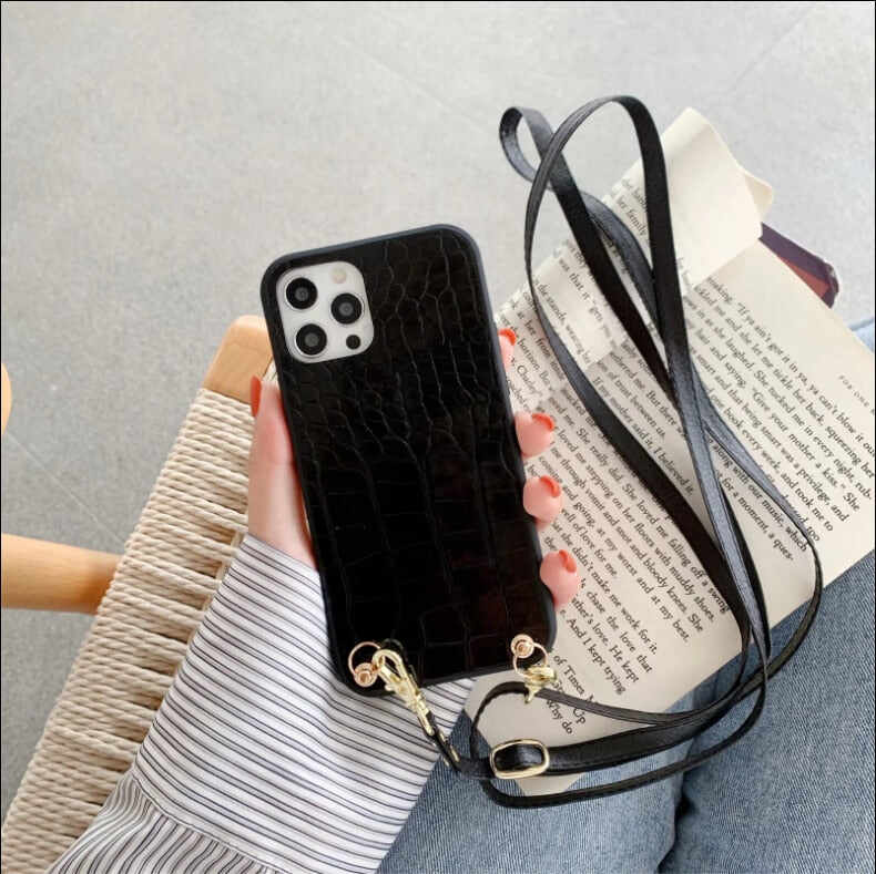 Cute Heart Card Wallet Crossbody Chain Bag Phone Case