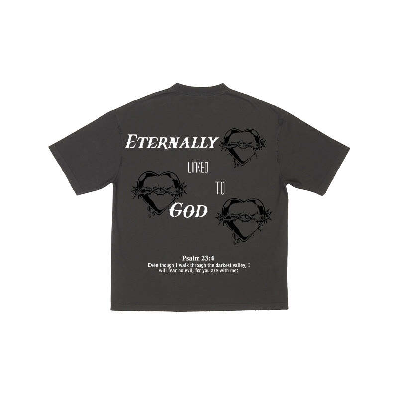 Eternally Linked To God Print T-shirt