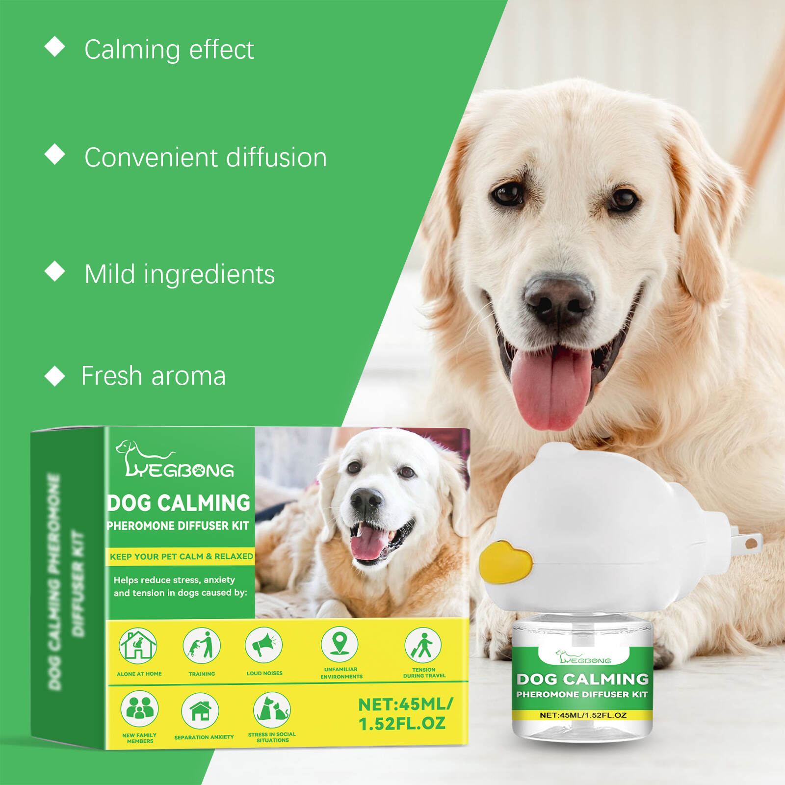 Dog Calming Pheromone Diffuser Kit