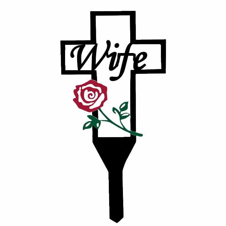 Hot Sale - Cemetery Memorial Cross Stake for Parents