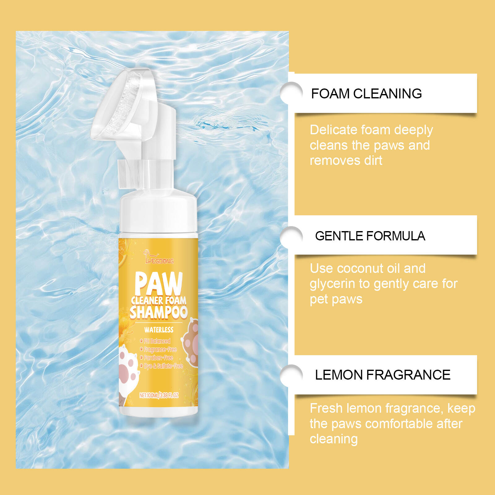 Paw Cleaner Foam Shampoo