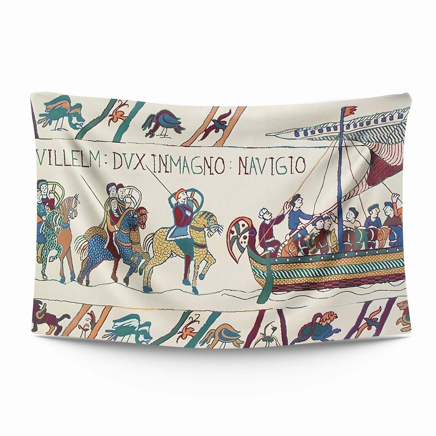 Medieval Bayeux Wall Tapestry Art Decor