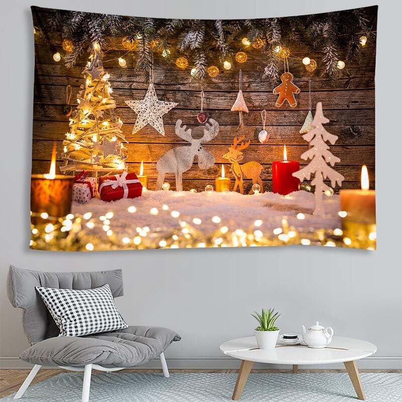 Christmas Tree 3D Wall Tapestry Art Decor