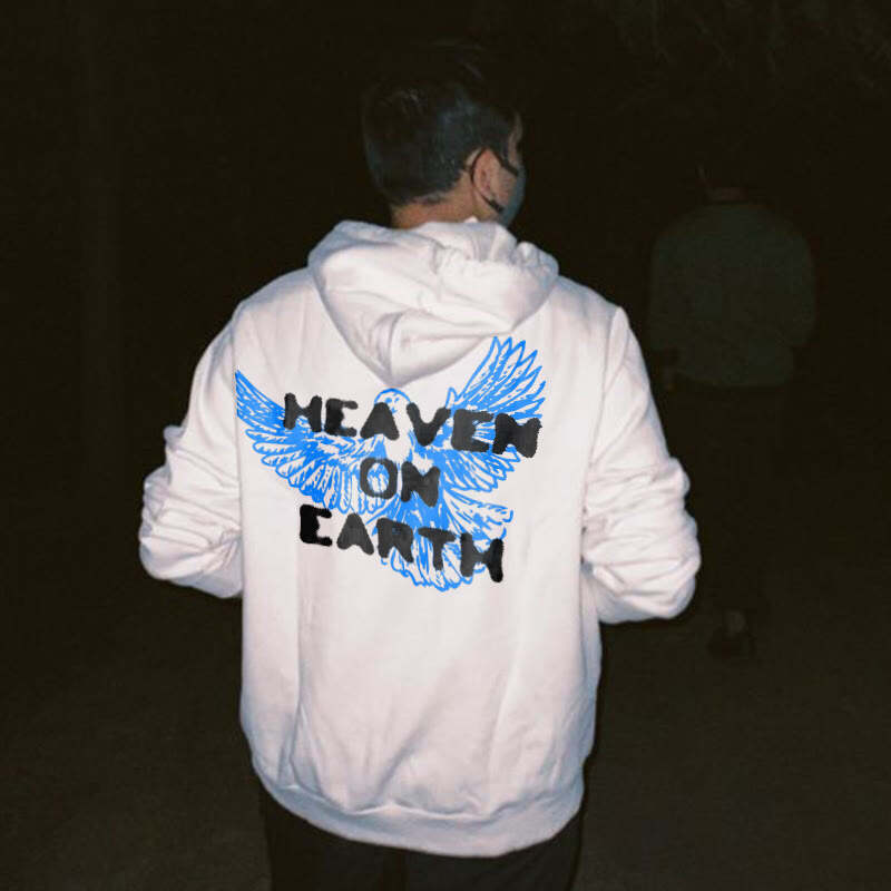 Heaven On Earth Print Hoodie