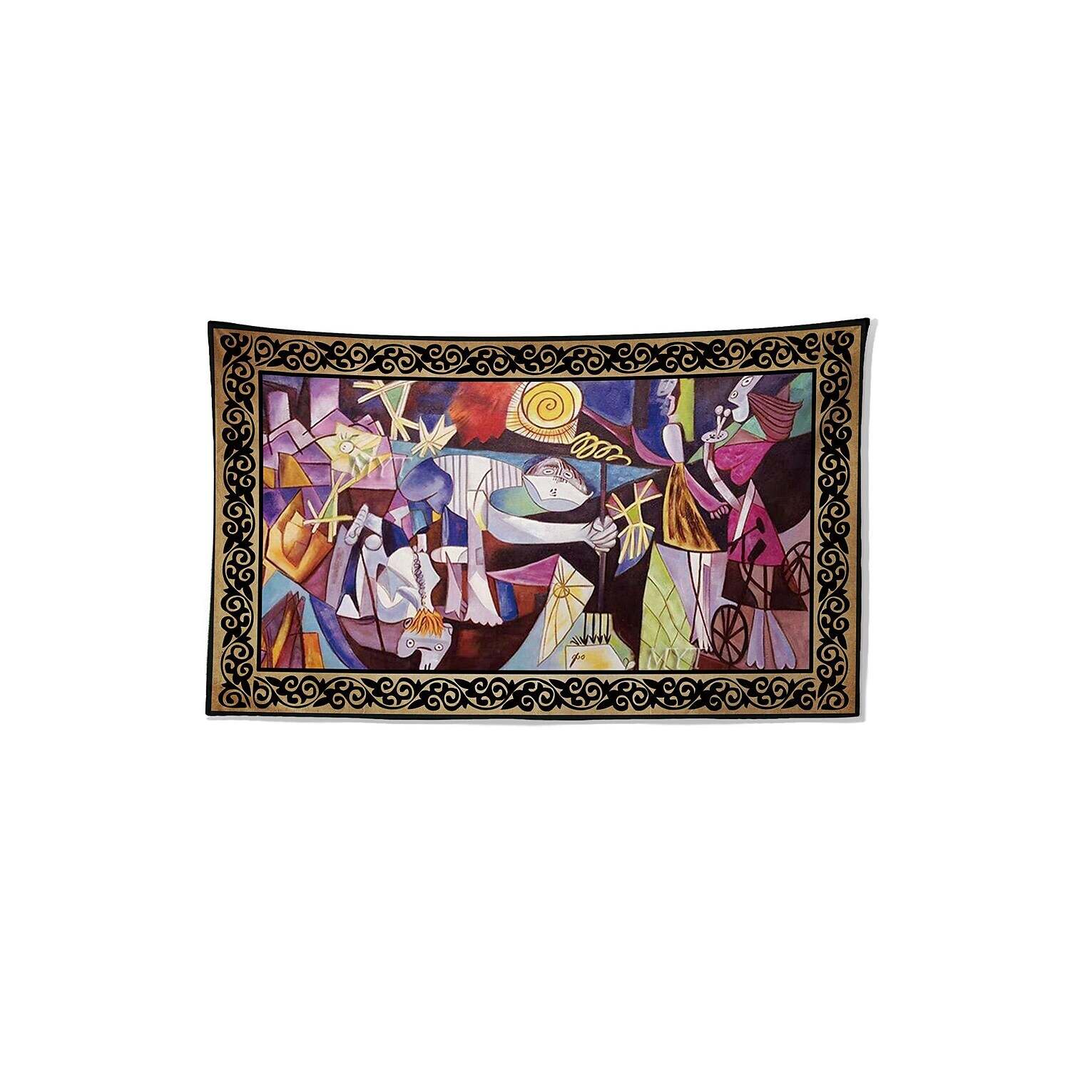 Picasso Wall Tapestry Art Decor Famous Painting Night Fishing