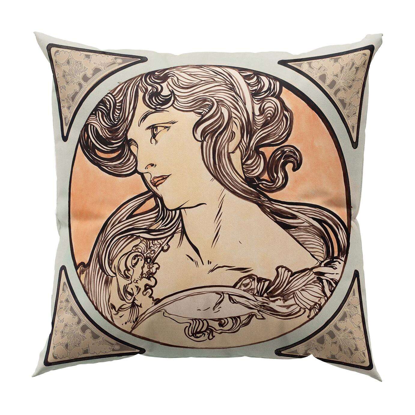 Art Nouveau Double Side Pillow Cover 4PC