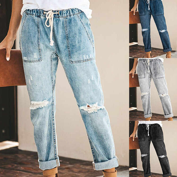 Fashion Casual Ripped Trousers