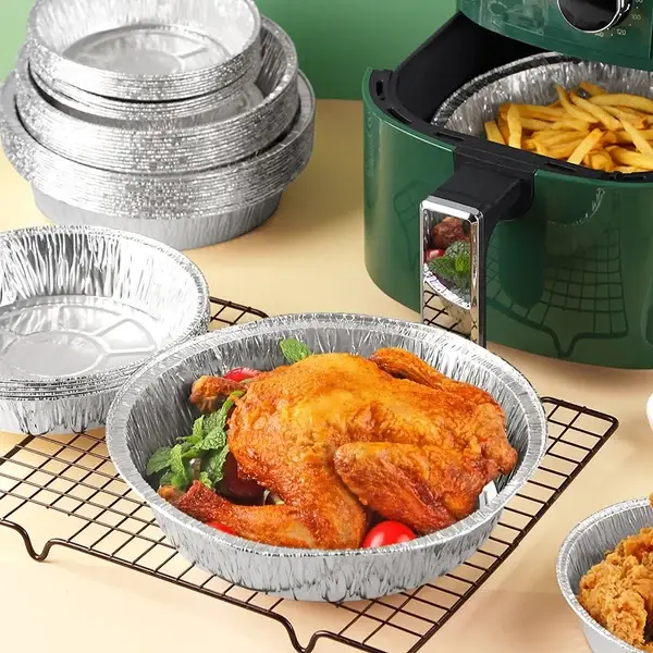 (🌲Early Christmas Sale- SAVE 48% OFF)50 Pcs Set Reusable Aluminum Foil Air Fryer Liners-BUY 2 GET EXTRA 10 % OFF