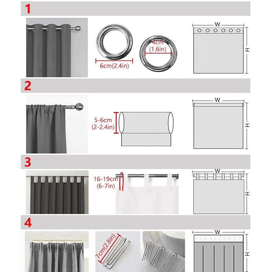 2 Panels Outdoor Curtain Privacy Waterproof