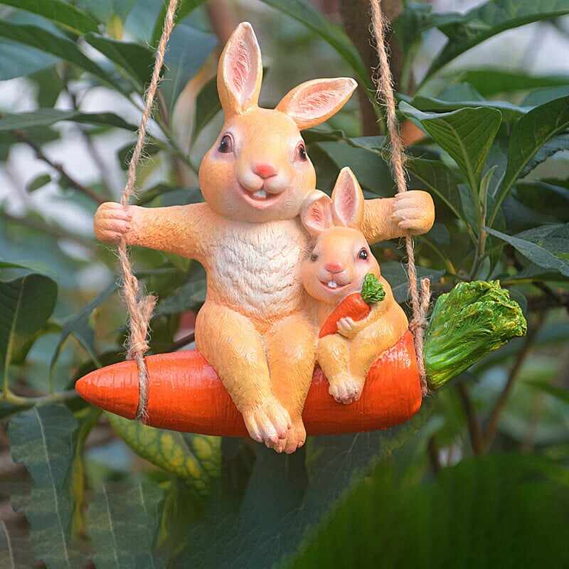 Cute Swing Animal Statue