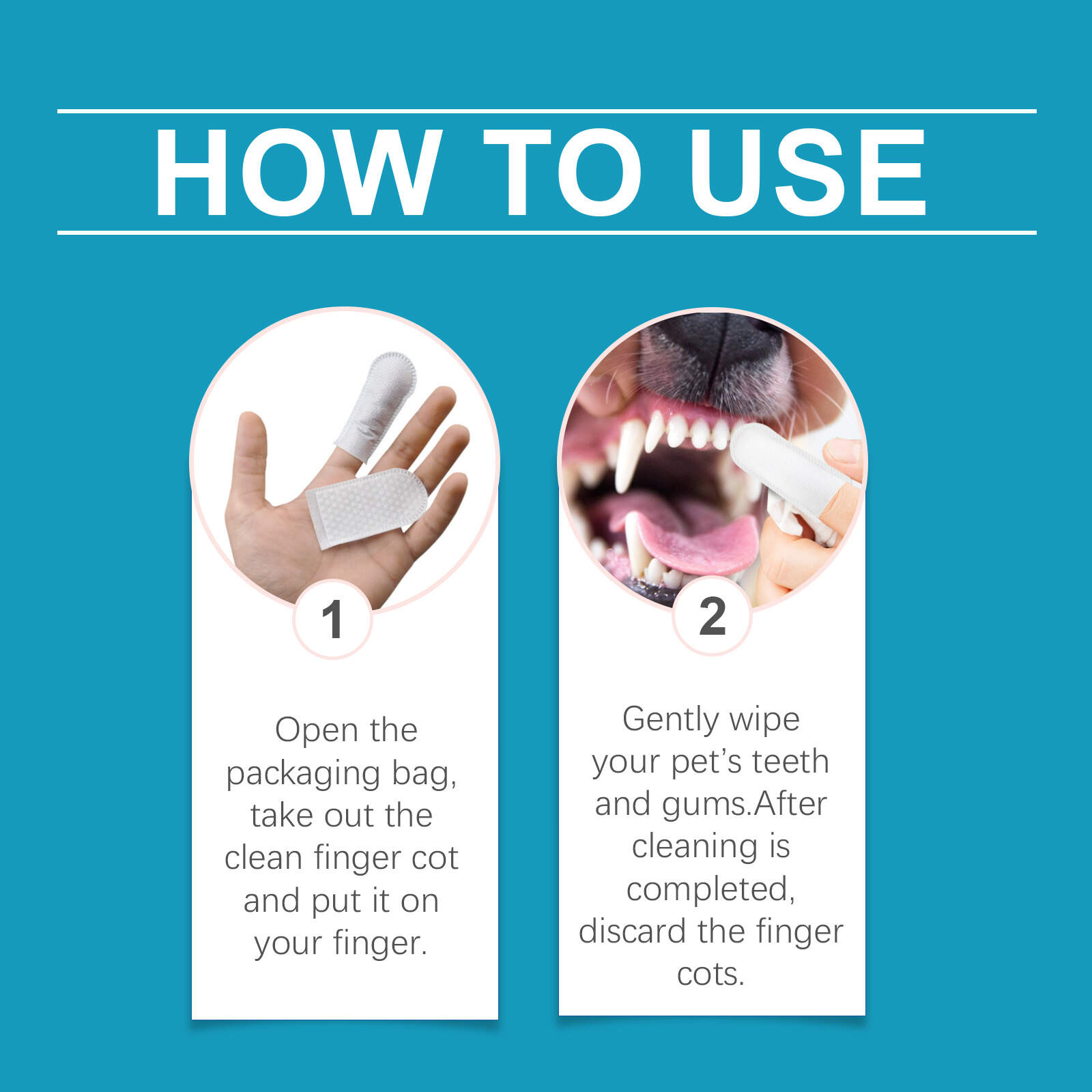 Tooth Care Finger Wipes