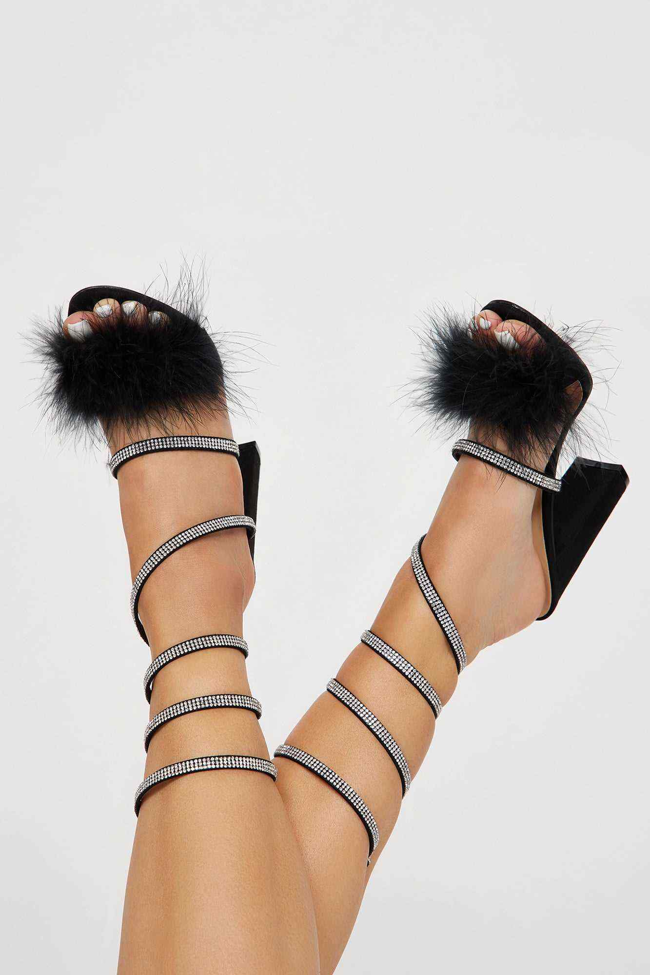 Analeah Heeled Sandals   Black