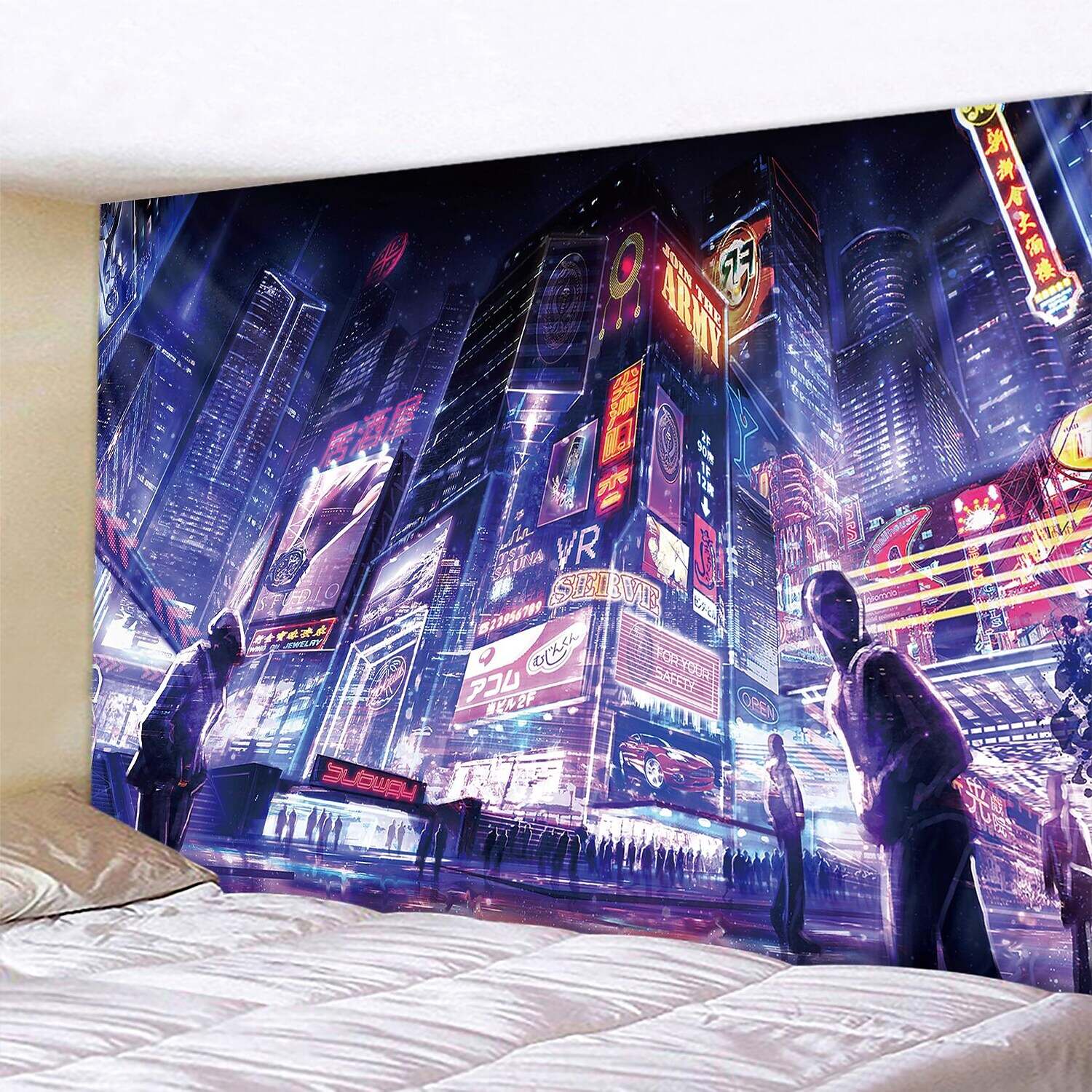 City City Wall Tapestry Art Decor Photograph Backdrop