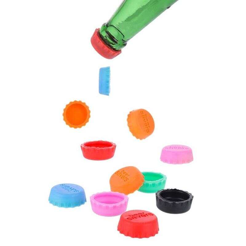 Beer Caps Saver Silicone Rubber Bottle Caps(6PCS